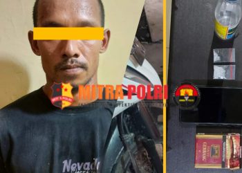 Unit Reskrim Polsek selesai telah melakukan penangkapan terhadap 1 (satu) orang laki-laki diduga pelaku tindak pidana Narkoba jenis sabu-sabu