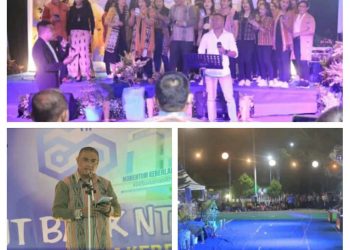 Acara Syukuran HUT Bank NTT ke- 60 yang di gelar di Halaman Kantor Cabang Bank NTT Atambua