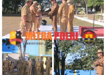 Apel awal Minggu di Halaman Kantor Bupati Belu, Senin (18/07/2022)