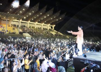 Penampilan Donnie Sibarani mantan vokalis group Ada Band di Bhayangkara Seulawah Expo 2022