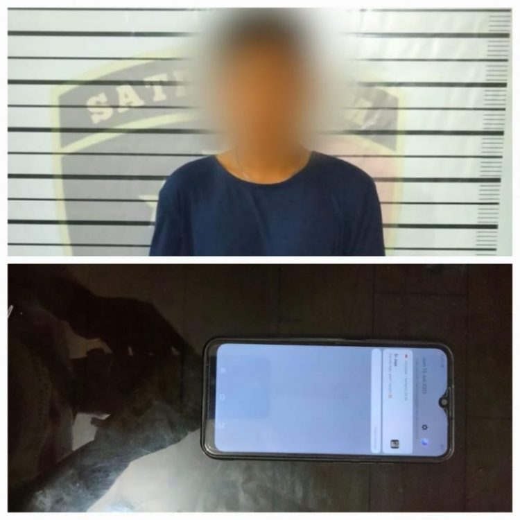 Pelaku MS ditangkap karena diduga kuat melakukan pencurian di rumah Geri Permana di Desa Namoriam, Kecamatan Pancur Batu, pada Selasa 12 Juli 2022 sekitar Pukul 03.00 WIB