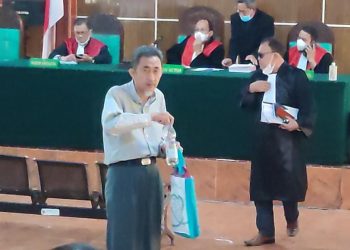 Majelis Hakim Pengadilan Negeri (PN) Palembang Vonis Terdakwa Happy Tedjo Tjahyono selama 1 tahun 10 bulan