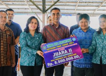 Desa Semangat Kecamatan Barusjahe terpilih sebagai juara II desa percontohan kategori Pola Asuh Anak Dan Remaja (PAAR)