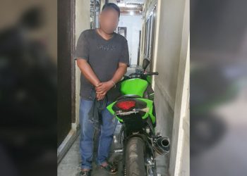 Unit Resmob Polsek Matuari mengamankan pelaku penipuan dan penggelapan satu unit sepeda motor bermodus jual beli