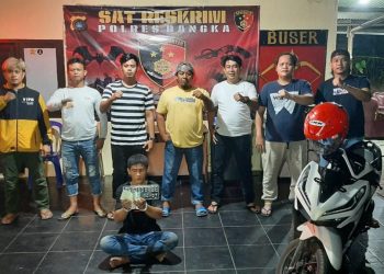 Tim Kelambit Opsnal Sat Reskrim Polres Bangka Ungkap Kasus Tindak Pidana "Pencurian atau Penggelapan" yang dimaksud dalam pasal 362 atau 372 KUHP