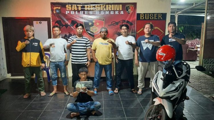 Tim Kelambit Opsnal Sat Reskrim Polres Bangka Ungkap Kasus Tindak Pidana "Pencurian atau Penggelapan" yang dimaksud dalam pasal 362 atau 372 KUHP