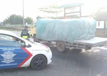 Demi menjaga Kamseltibcarlantas, anggota Sat Lantas Polres Bangka Barat, Polda Babel rutin melakukan kegiatan Patroli Selektif