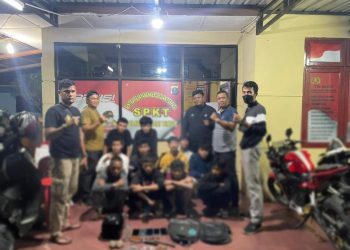 11 Orang Anggota Geng Motor di seputaran Jl. Soekarno Hatta Kec. Binjai Timur