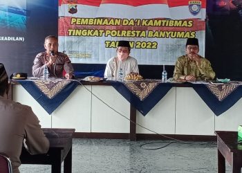 Sat Binmas Polresta Banyumas melaksanakan kegiatan pembinaan Da'i Kamtibmas tingkat Polresta Banyumas