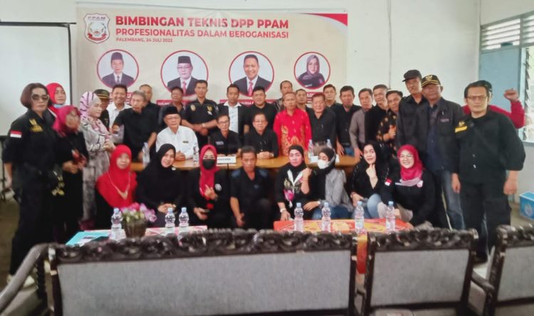 Organisasi DPP Persatuan Pejuang Aspirasi Masyarakat (PPAM) Kota Palembang, mengadakan BIMTEK Perdana di Gedung ASMI Sriwijaya