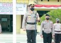 Kapolres Toba AKBP Taufiq Hidayat Thayeb, S.H, S.IK memimpin Apel Penandatanganan Surat Pernyataan Tidak Terlibat Tindak Pidana Narkotika