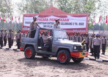 Kapolda Sumsel Irjen Pol Drs Toni Harmanto, M.H Pimpin Upacara Pembukaan Pendidikan Pembentukan Bintara Polri Gelombang II 2022