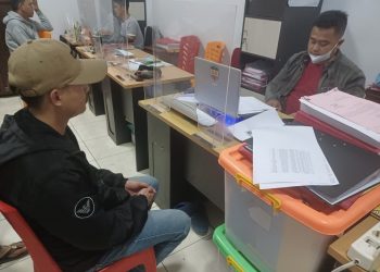 Unit Resmob Sat Reskrim Polresta Banyumas, menangkap empat orang pelaku judi togel di Kecamatan Wangon