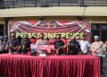 Polres Cilegon Polda Banten berhasilan ungkap kasus tindak pidana penyerangan menggunakan senjata tajam (Sajam)