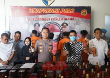 Konferensi Pers Polresta Bandung