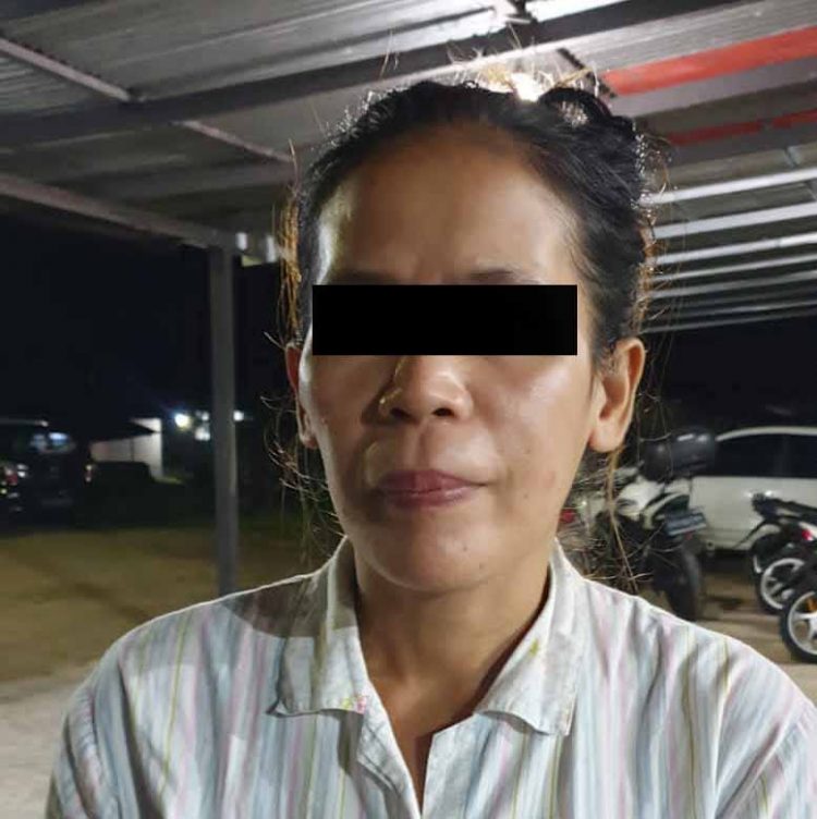 Mouren alias MS (38) warga Perumahan BTN jaga VIII Kecamatan Mapanget yang diduga melakukan aksi pencurian tas yang berisi uang tunai