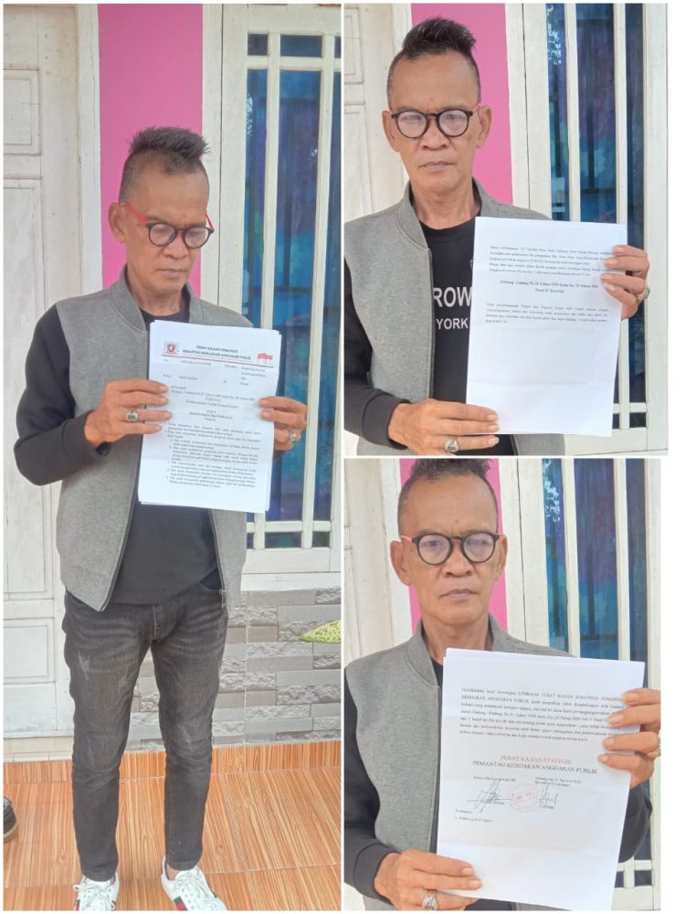 LSM LPKS (Lembaga Pusat Kajian Strategis) Hary Putra telah melaporkan Kepala Desa Darat ke TIPIDKOR POLRES OKI