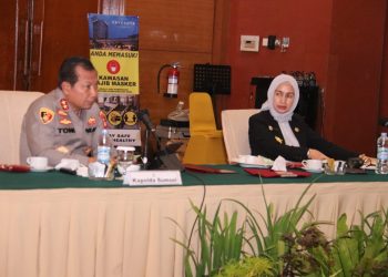 Kepala Kepolisian Daerah (Kapolda) Sumsel, Irjen Pol Drs Toni Harmanto MH buka kegiatan Focus Group Discuss (FGD) Lemhanas RI di Hotel Aryaduta Palembang, Senin (1/8).