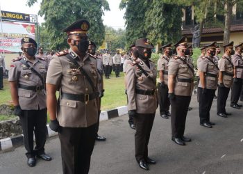 Serah Terima Jabatan Kasat Reskrim, Kasat Lantas, Kasat Samapta, Kasat Binmas dan Kasat Reserse Narkoba, Kapolsek Purbalingga, Kapolsek Rembang, Kapolsek Karangmoncol dan Kapolsek Kaligondang
