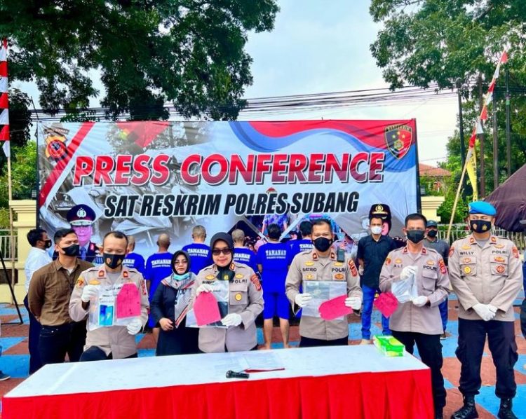 Konferensi Pers Polres Subang