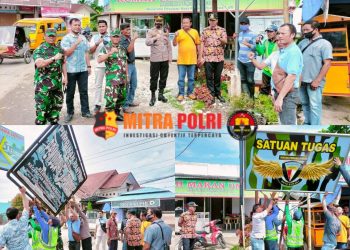 Pembongkaran Plang OKP Ikatan Pemuda Karya dan Pemuda Pancasila yang terletak di persimpangan jalan Ir. H. juanda Lingk. VII Kel. Mencirim Kec. Binjai Timur