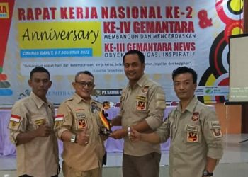 Dalam Rangka Rapat Kerja Nasional Ke-2 dan Anniversari Ke-IV Gemantara, Ke-III Gemantara News, Gemantara Ekbang Aceh Utara raih 3 Penghargan Tingkat Nasional