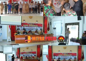 Kapolda Sumut Irjen Pol. Drs. R.Z. Panca Putra S., M.Si memimpin Rapat Koordinasi (Rakor) Operasi Kontijensi Aman Nusa II Toba 2022