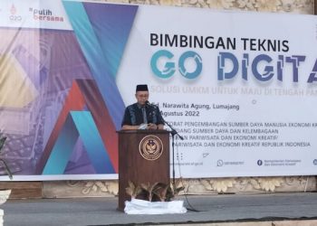 Anggota Badan Anggaran DPR RI Komisi X, H. Muhamad Nur Purnamasidi dalam acara Bimbingan Teknis Go Digital