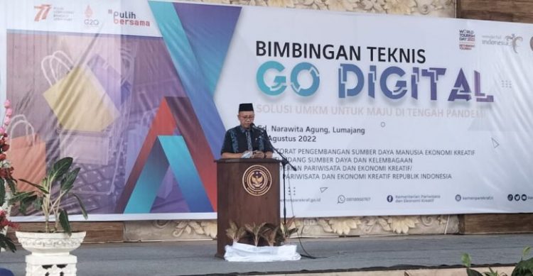Anggota Badan Anggaran DPR RI Komisi X, H. Muhamad Nur Purnamasidi dalam acara Bimbingan Teknis Go Digital