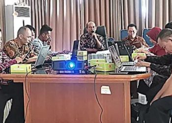 Sosialisasi Si Dulang Babel yang diikuti perwakilan Dinas KUKM Basel dan 8 orang perwakilan Kecamatan se- Kab Bangka Selatan