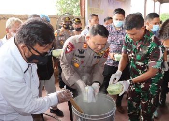Polres Labuhanbatu Sita 25.884 Gram Sabu dan Pil Ekstasi 9.206 Butir