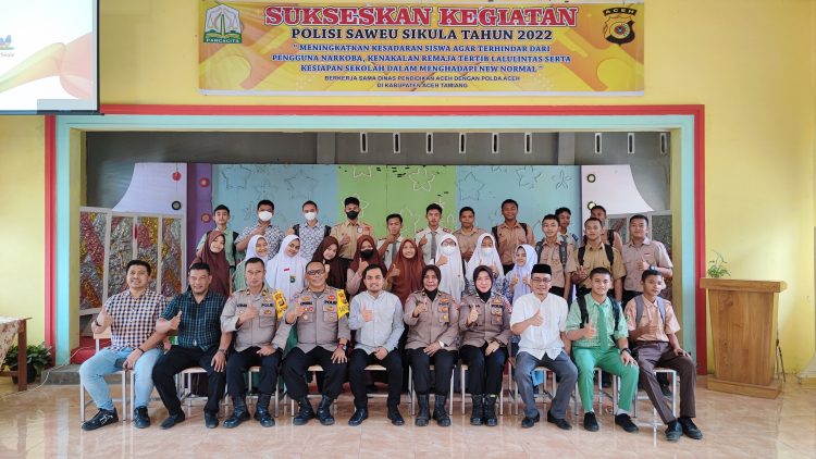Polda Aceh menjalin kerjasama dengan Dinas Pendidikan Propinsi Aceh dalam meningkatkan kesadaran siswa agar terhindar dari penggunaan narkoba, kenakalan remaja, tertib berlalulintas
