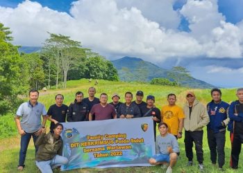 Dit Reskrimsus Polda Sulut melaksanakan kegiatan family gathering bersama Jurnalis Polda Sulut