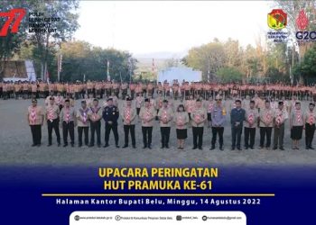 Apel Besar Peringatan Hari Ulang Tahun (HUT) Pramuka ke-61 Tingkat Kabupaten Belu