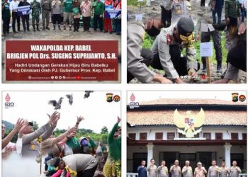 Wakapolda Kep. Babel Brigjen Pol Drs. SUGENG SUPRIJANTO, S.H. Menghadiri Undangan Gerakan Hijau Biru Babelku Yang Diinisiasi Oleh PJ. Gubernur Prov. Kep. Babel