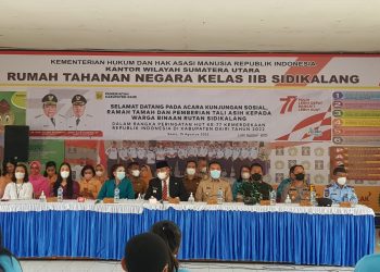 Kapolres Dairi bersama unsur Forkopimda Kabupaten Dairi melaksanakan kunjungan sosial ke Rutan Kelas II B