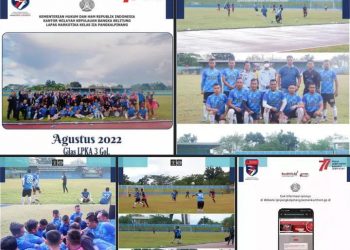 TIM Sepak Bola Lapas Narkotika Kelas IIA Pangkalpinang berhasil meraih kemenangan setelah mengalahkan TIM Sepak Bola LPKA Kelas II Pangkalpinang