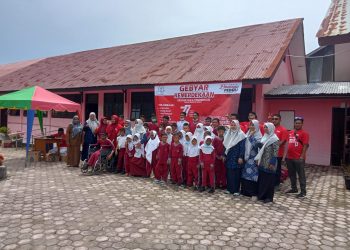 Dalam rangka memeriahkan HUT RI ke 77 tahun 2022 lembaga Elmansyur Peduli Kunjungi sekolah luar biasa SLB YPAC Uteun geulinggang