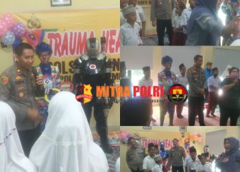 Polrestabes Medan lakukan penyembuhan trauma atau trauma healing terhadap para siswa