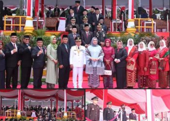 Ketua DPRD Abang Hertza, SH. hadiri upacara bendera peringatan hut ke -77 Kemerdekaan Republik Indonesia tahun 2022