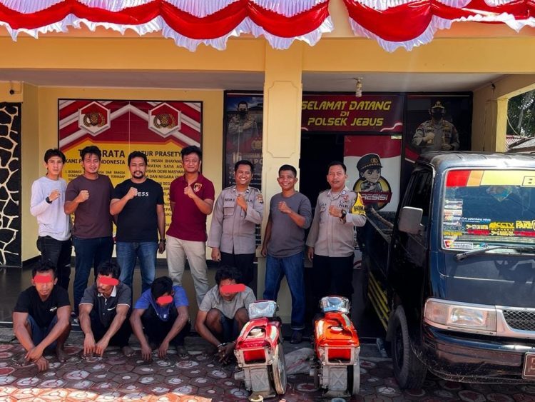 Tim Spider Polsek Jebus Polres Bangka Barat berhasil ungkap kasus Pencurian Mesin Traktor Milik Gapoktan Bukit Mempari Sejahtera Desa Pebuar Kecamatan Jebus