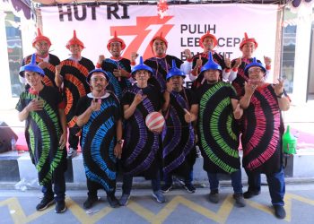 Ditintelkam Polda Jatim menggelar lomba bersama awak media di lingkungan Mapolda Jatim