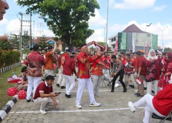 Ratusan Personel Direktorat Intelijen Keamanan (DitIntelkam) Polda Sumsel gelar berbagai perlombaan menarik