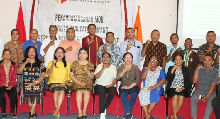 Badan Pengawas Pemilihan Umum (Bawaslu) Kabupaten Kupang Kolaborasi dengan Mitra Pengawas Partisipatif Pemilu 2024