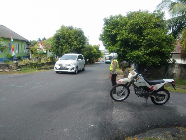 Patroli Daerah Rawan Laka dan Pelanggaran Sat Lantas Polres Bangka Barat kembali lakukan Patroli daerah rawan laka dan pelanggaran di dengan menyasar wilayah rawan laka lantas
