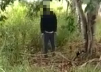 Seorang Pria di Belitung Timur ditemukan mengakhiri hidupnya secara tragis dengan seutas tali yang tergantung di sebatang Pohon