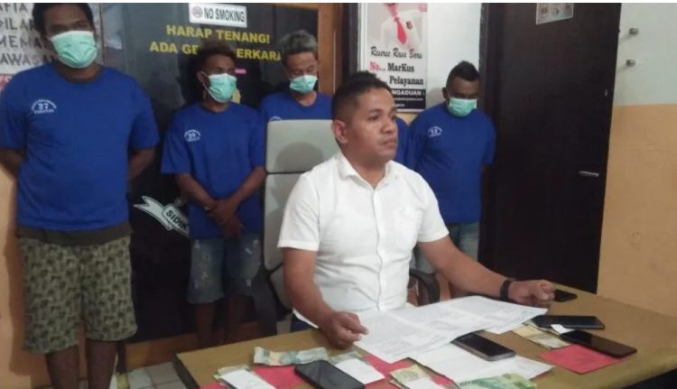 Tim Jatanras Kepolisian Resor Kota (POLRESTA) Kupang dari Polda NTT, berhasil meringkus 6 orang tersangka yang terlibat kasus perjudian