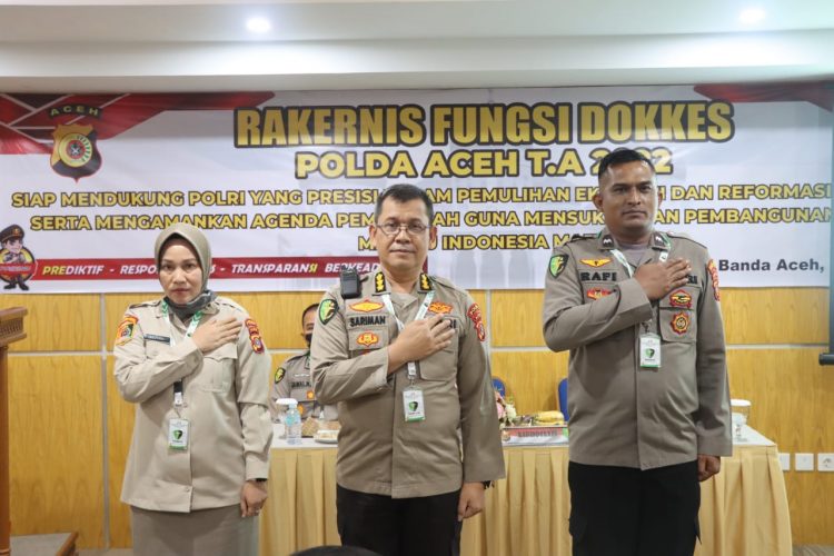 Rakernis Fungsi Dokkes Polda Aceh T. A. 2022 digelar di Hotel Rasamala, Banda Aceh