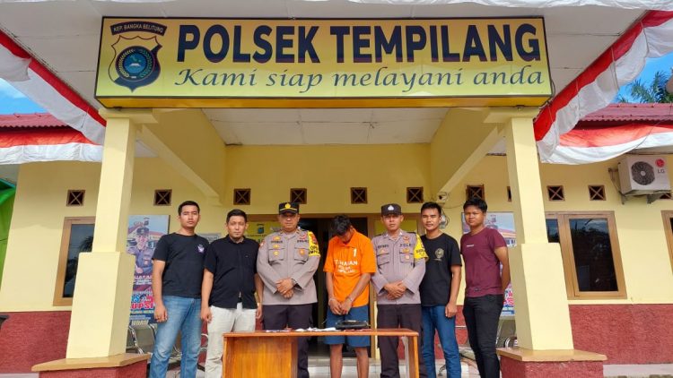 Polsek Tempilang berhasil mengamankan satu orang SU (28) warga Jl. Setia Budi Kec. Tempilang Kab Bangka Barat tersangka pelaku perjudian jenis togel