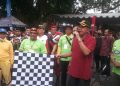 Kelurahan Karang Pucung Purwokerto Selatan mengelar jalan sehat bertabur puluhan Door prize